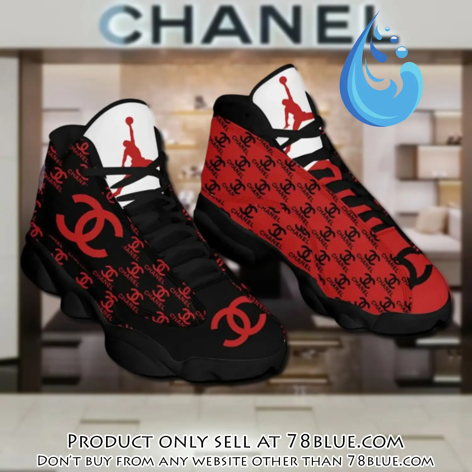 Chanel red air jordan 13 sneakers shoes chanel gifts for men women 78b5241630